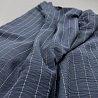 Плательная ткань в полоску CEY156Q джинсовый, белый, 150 см, 180 г/м² фото № 2