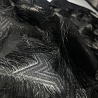 Декоративное полотно на шифоне "Звезды" Col.2, черный, серебро 150 г/м², 148 см фото № 2