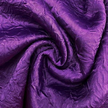 Сатин-креш стрейтч темно-фиолетовый, 120 г/м², 150 см