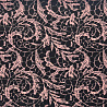 Трикотаж "Оттоман" принт кружевной OTP428 черный, пыльно-розовый, 150 см, 270 г/м² фото № 4