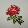 Аппликация "Роза" KL-29, красный, зеленый, 11 см фото №1