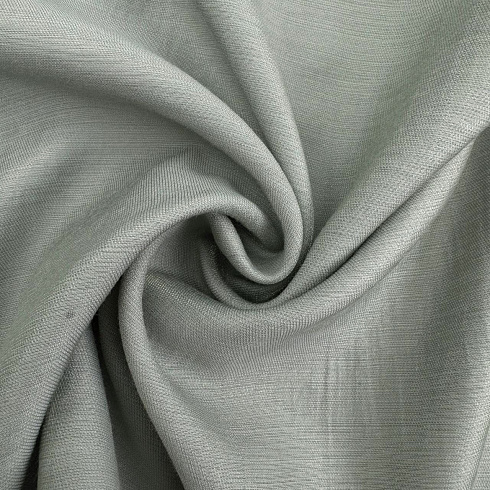 Блузочная ткань однотонная D18605, зеленовато-серый, 110 г/м², 150 см