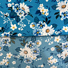 Ниагара принт "Цветы" N1948, голубой, белый, 150 см, 110 г/м² фото № 3