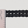 Тесьма декоративная T 305 х/б черный, 4 см (намотка 26 ярдов) фото №1