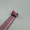 Подвяз трикотажный с люрексом R18 пыльно-розовый, серебро, 2,5 см фото №1