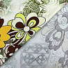 Трикотаж вискоза набивная "Цветы" D024996А-1, слоновая кость, фисташковый,150 см, 200 г/м² фото № 3