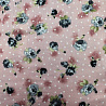 Вискоза-сатин "Цветы" GR013, розовый, серый, 110 г/м², 150 см фото № 4