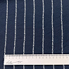 Плательная ткань с вискозой "Буквы" D8027 темно-синий, белый, 150 см, 85 г/м² фото № 4
