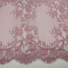 Кружево французское "Шантильи" 9047 пыльно-розовый, 40 см фото №1