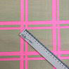 Трикотаж джерси принт "Клетка" KNIT D1723, бежевый, розовый, 270 г/м², 150 см фото № 4
