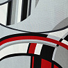 Трикотаж масло набивное "Геометрия" D10 Col.1 серый, красный, 150 см, 200 г/м² фото № 4