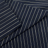 Костюмная ткань "Полоска" R-50 темно-синий, 150 см, 105 г/м² фото № 2