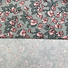 Ниагара принт "Цветочки" хаки, старинный розовый, 150 см, 110 г/м² фото № 3