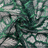 Гипюр B194, темно-зеленый, малахитовый, 135 г/м², 150 см фото №1