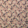 Шифон принт "Цветы" HGS433 пыльно-розовый, джинсовый, 150 см, 100 г/м² фото № 4