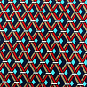 Трикотаж ливерпуль принт "Ромбы" HN-022, темно-синий, красный, 250 г/м², 150 см фото № 4