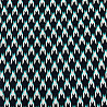 Трикотаж жаккард принт "Гусиная лапка" TH1096 темно-синий, белый, бирюзовый, 155 см, 215 г/м² фото № 5