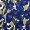 Трикотаж джерси принт "Цветы" WPP610, темно-синий, хаки, 270 г/м², 150 см фото № 4
