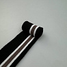 Подвяз трикотажный R21 черный, коричневый, 4,5 см фото №1