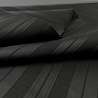 Атлас добби "Полоска" черный, 150 см, 200 г/м² фото № 3
