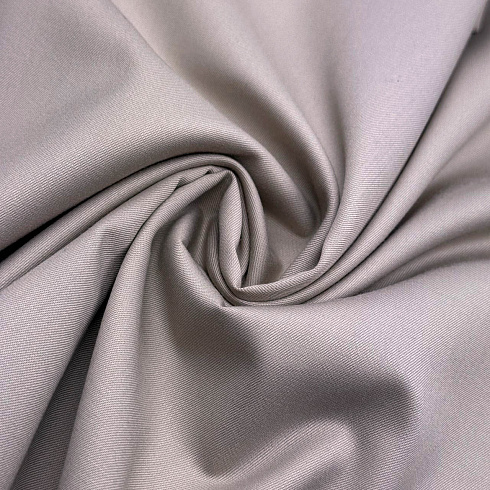 Костюмная однотонная 001, серый шёлк, 130 г/м², 150 см