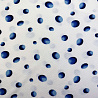 Трикотаж жаккард принт "Горохи" EMP035, белый, синий, 200 г/м², 150 см. фото № 4