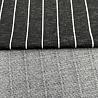 Трикотаж жаккард принт "Полоска" TH1802 черный, белый, 150 см, 215 г/м² фото № 3