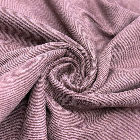 Трикотаж твил однотонный TX466 ягодный, 150 см, 260 г/м²