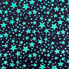 Трикотаж джерси принт "Звезды" D063 темно-синий, мятный 150 см, 270 г/м² фото № 4