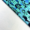 Трикотаж "Оттоман" принт цветы односторонний бордюр D050, темно-голубой, светло-голубой, 150 см, 270 г/м² фото № 3