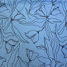 Трикотаж креп принт "Цветы" B2205 голубой, темно-синий, 150 см, 230 г/м² фото № 4