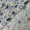 Вискоза-твил "Цветы" GR-015A, серый, белый, 110 г/м², 150 см фото № 3