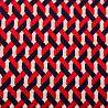 Трикотаж джерси принт "Геометрия" D047, красный, светло-серый, 270 г/м², 150 см фото № 5