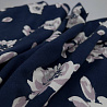 Трикотаж джерси принт "Цветы" WPP611, темно-синий, бледно-розовый,  270 г/м², 150 см фото № 3