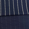 Плательная ткань с вискозой "Буквы" D8027 темно-синий, белый, 150 см, 85 г/м² фото № 3