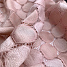 Гипюр с хлопком и нейлоном "Круги" 1988, перламутрово-розовый, 103 г/м², 150 см фото № 2