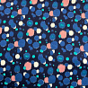Трикотаж креп "Горошки" HGPT150415-1 синий, розовый, 150 см,  220 г/м² фото № 3