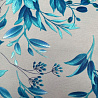 Костюмная Барби принт "Листья" BR6498, серый, голубой, 180 г/м², 150 см фото № 4
