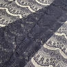 Гипюр стрейч "Реснички" XH-3101, темно-синий, 55 г/м², 150 см фото № 3