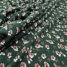 Трикотаж вискоза набивная "Цветочки" DRY22717, темно-зеленый, светло-серый, 150 см, 200 г/м² фото № 2