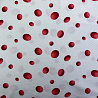 Трикотаж жаккард принт "Горохи" EMP035, белый, красный, 200 г/м², 150 см. фото № 4