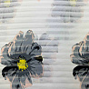 Шифон принт "Цветы" R-146, белый, серый, 70 г/м², 150 см фото № 4