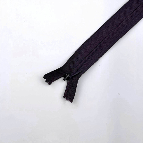 Молния потайная 30 см, серо-фиолетовый