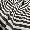 Трикотаж- вискоза "Полоска", белый, коричневый, 150 см, 270 г/м² фото № 2