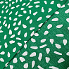 Вискоза принт "Горошек" CF43430, зеленый, белый, 95 г/м², 145 см фото № 3