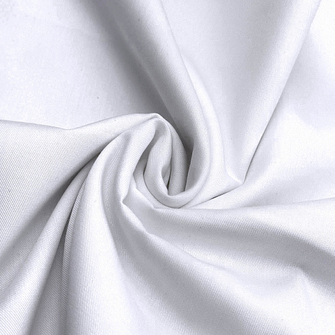 Костюмная однотонная 811, белый, 240 г/м², 150 см