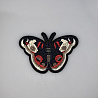 Термонаклейка "Бабочка" P0177 темно-синий, красный, 9 см фото №1