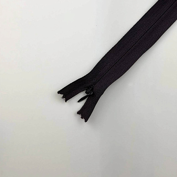 Молния потайная 30 см, темно-коричневый