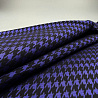 Трикотаж  жаккард с блеском "Гусиная лапка" TH6289 фиолетовый, черный, 150 см, 300 г/м² фото № 2