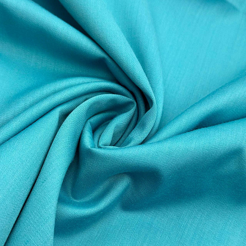 Костюмная однотонная 001, ярко-бирюзовый, 130 г/м², 150 см